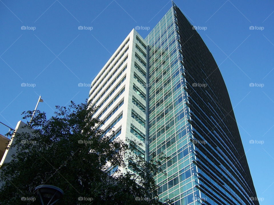 office building. riverfront office building