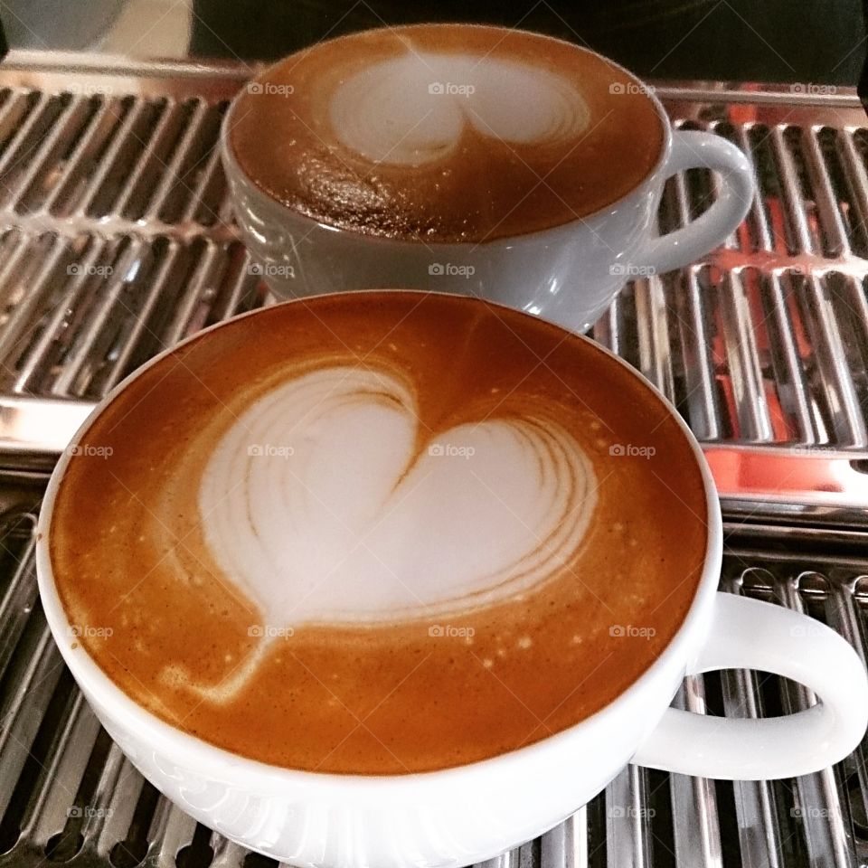 Hot Latte with heart