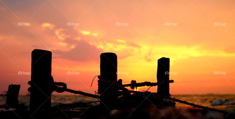 YUCATAN PENINSULA BEACH SUMMER SUNSET