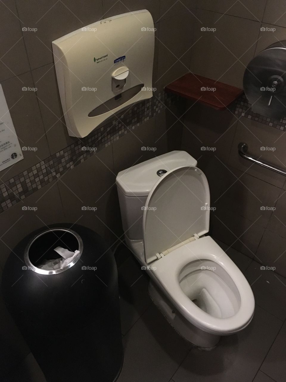 A toilet at Starbucks