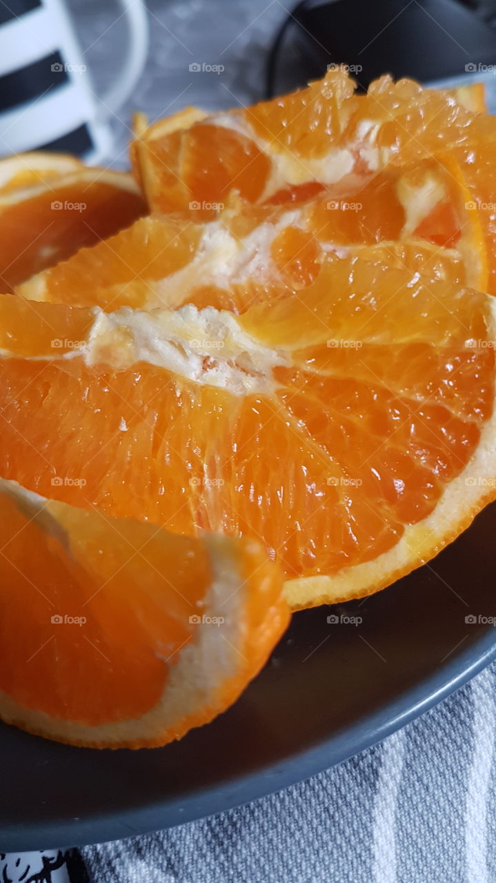 En c-vitaminboost nyttigt gott med apelsiner