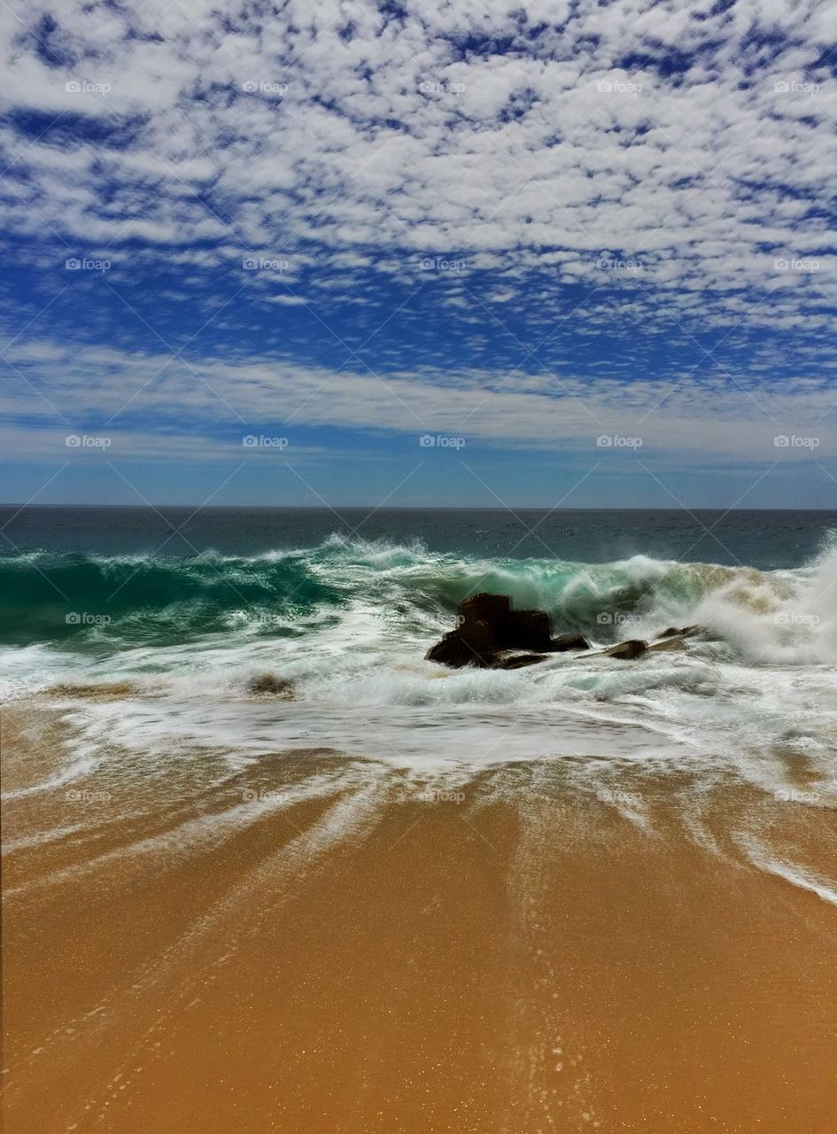 View of beach in Cabo San Lucas, Mexico