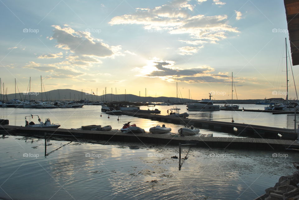 Sunset in Sozopol, Bulgaria