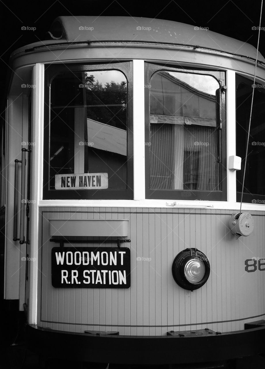 woodmont trolley B&W