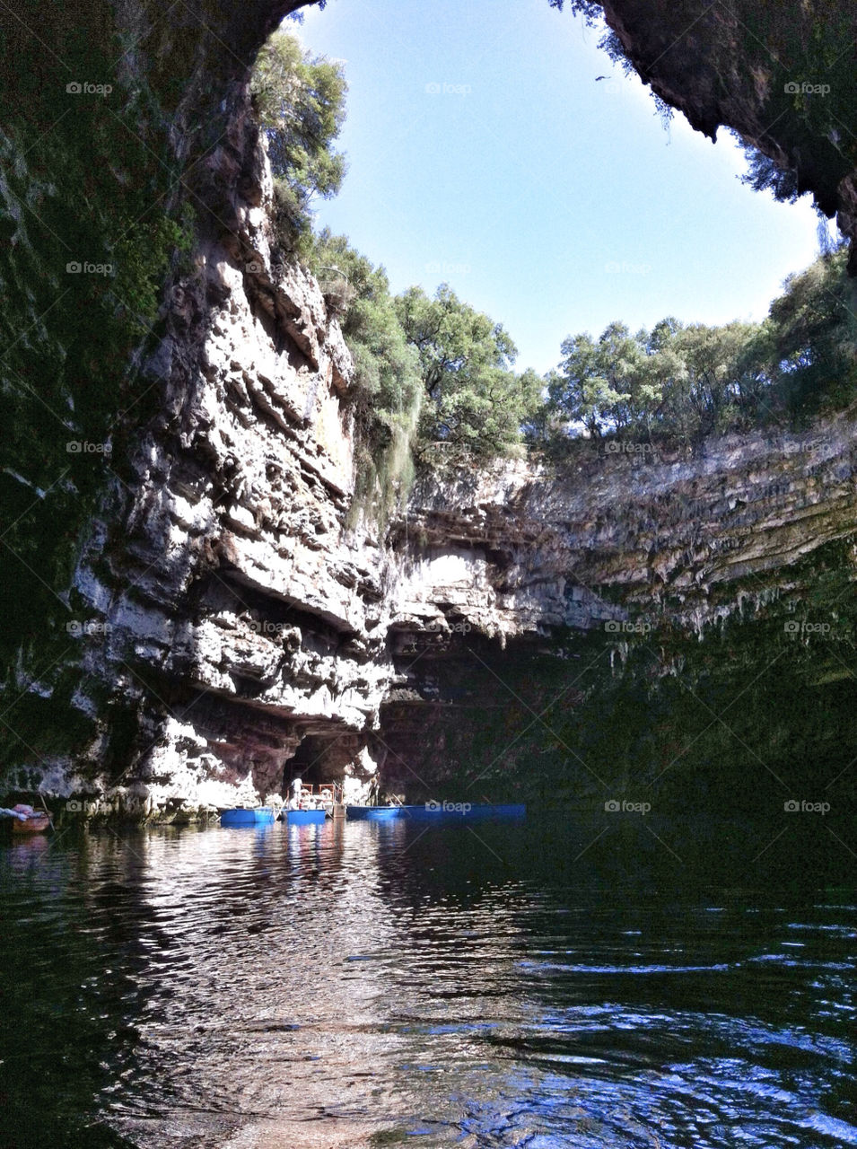lake cave greece kefalonia by angiekou