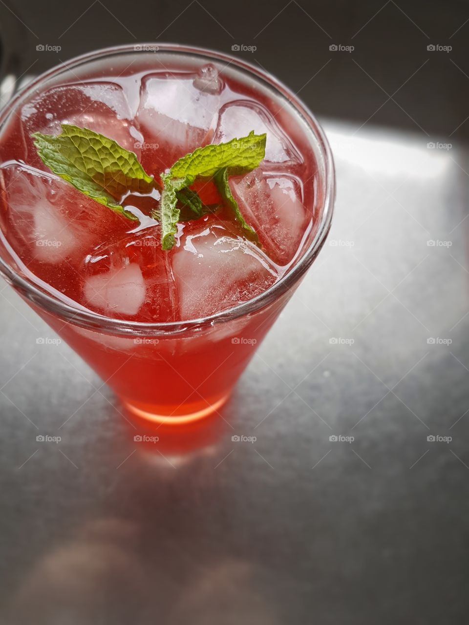 fruity cocktail drink in summer