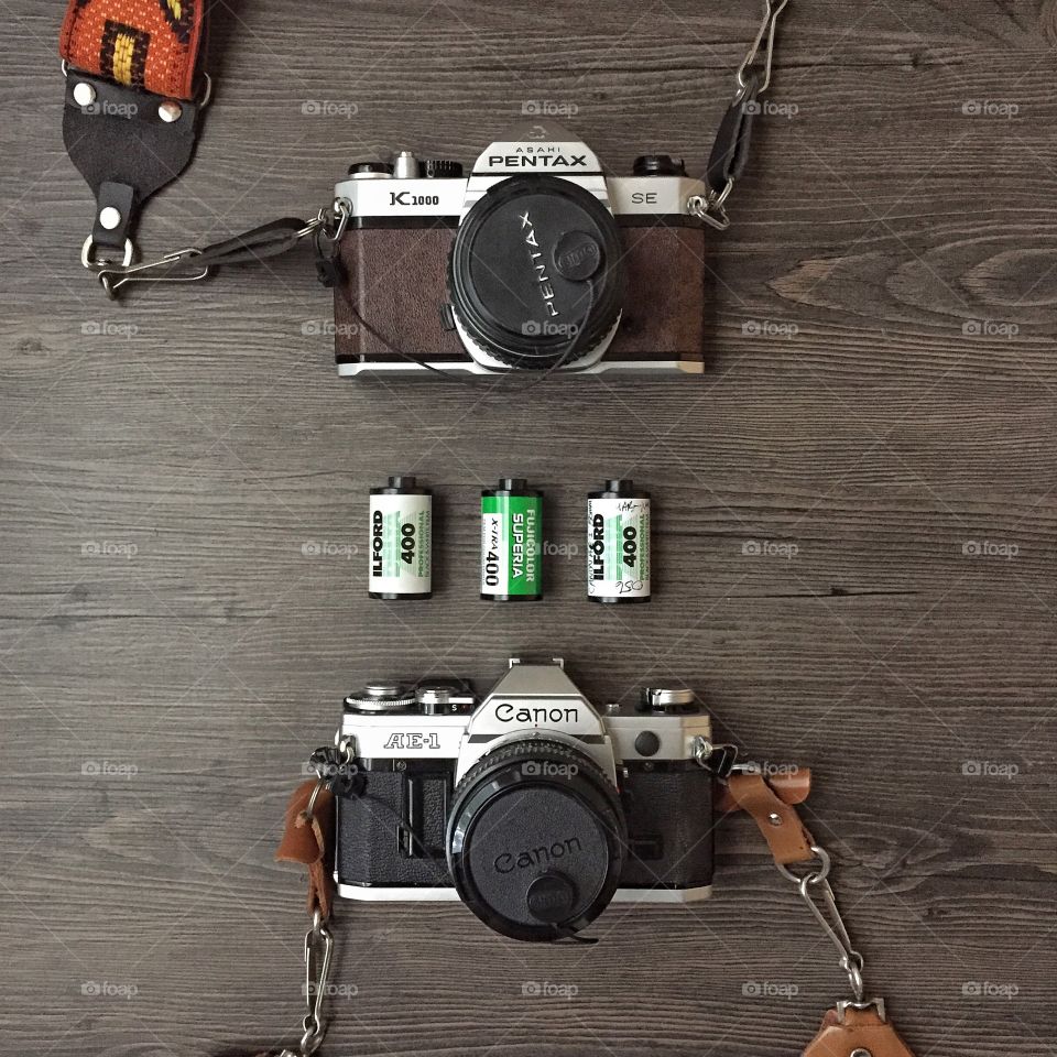 Film Cameras. 3 rolls of 35mm film