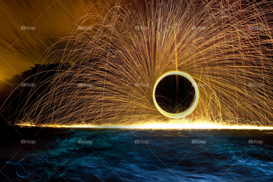 Wire wool lights