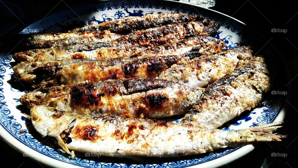 grilled sardine