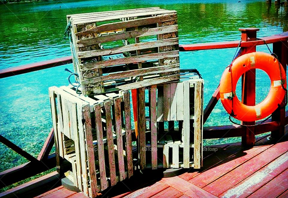 Boxes on Dock