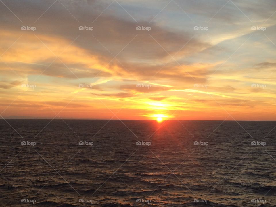 Sunrise overa Adriatic Sea 