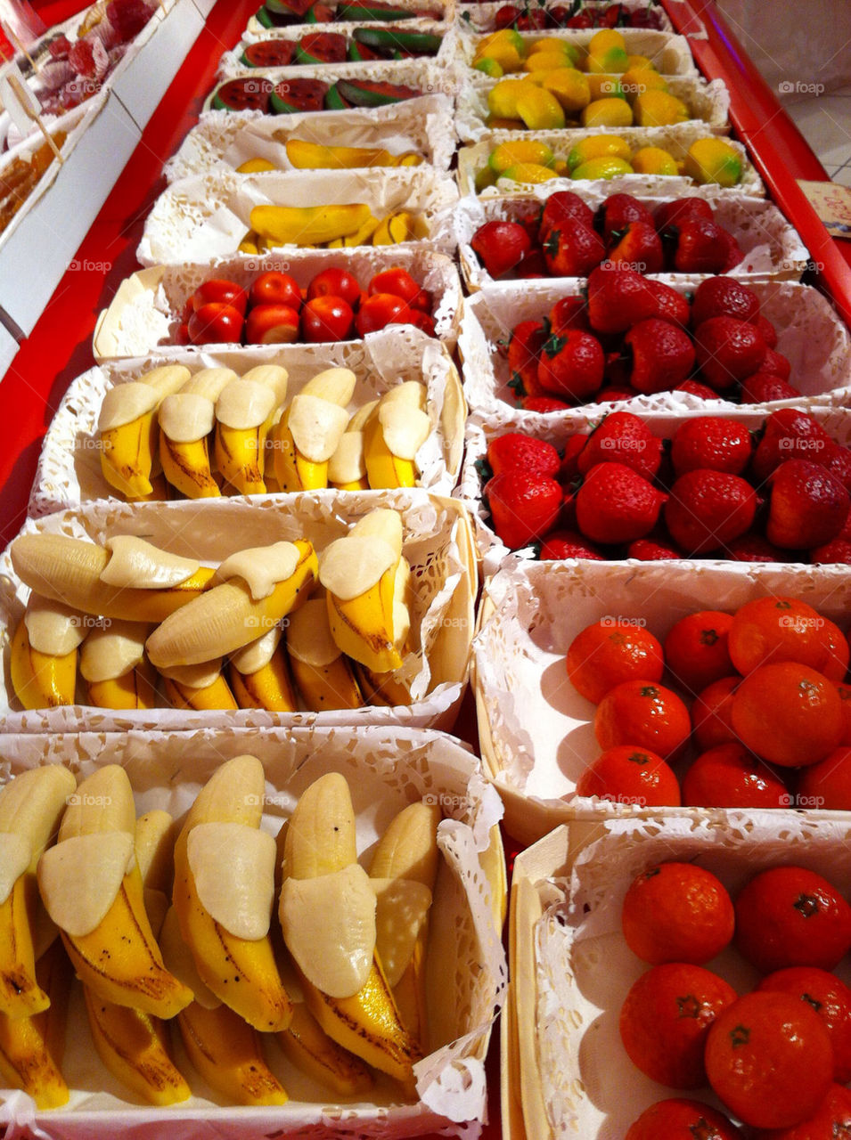 france marzipan market fruits by benzo