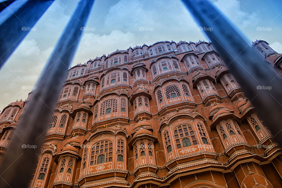 No perspective, no perception./ New perspective, new perception.. A picture of Hawa Mahal with a different angle