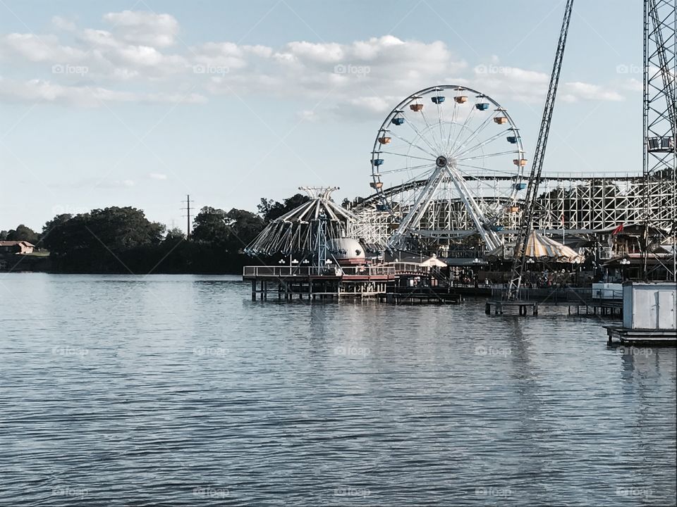 Riverside amusement park.