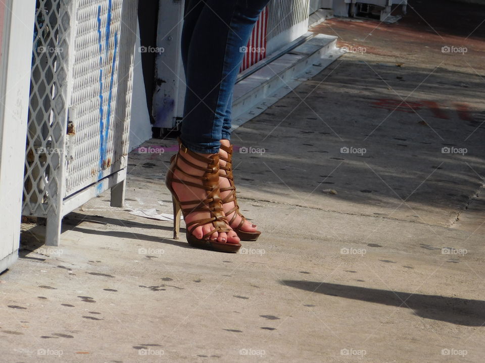 Fancy brown shoes