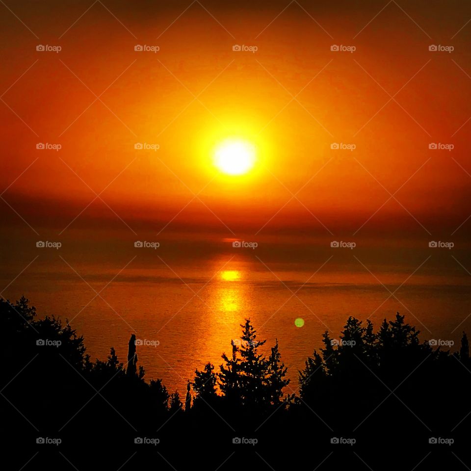 Sunset, Erimitis, Paxos, Greece