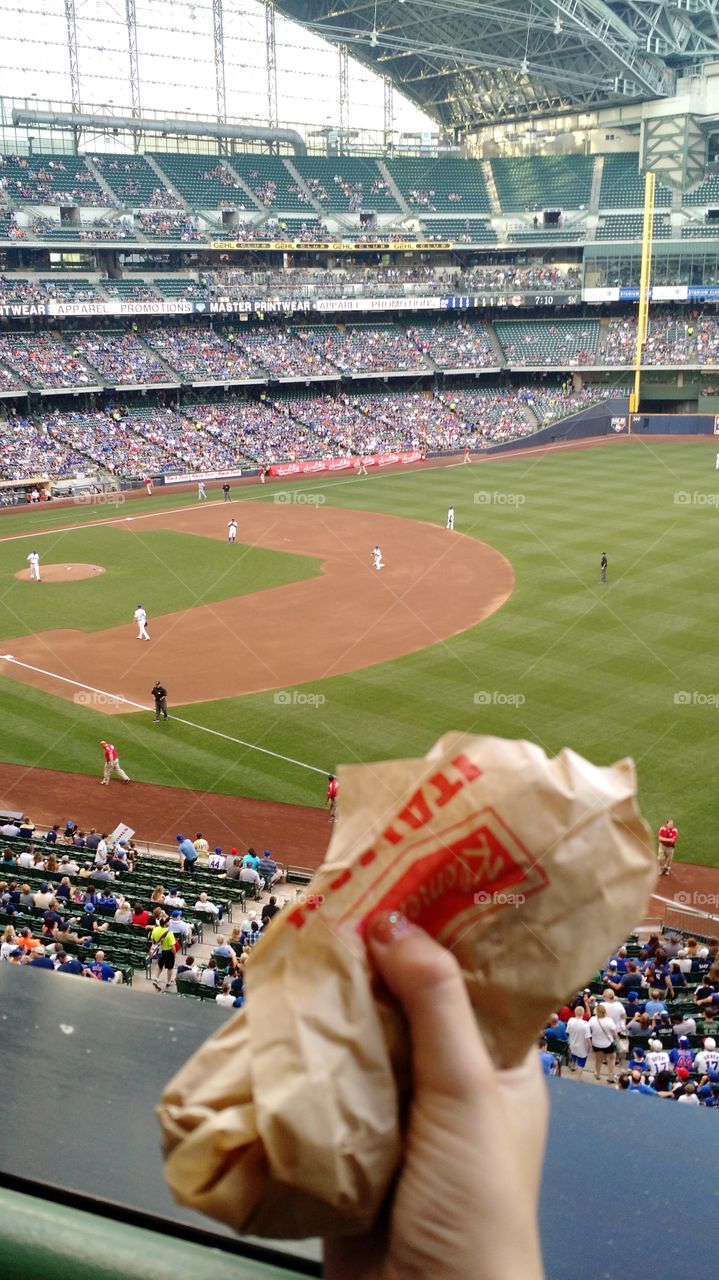 Baseball food. Miller Park