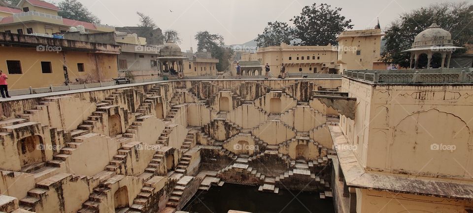 indian old place of king  called as "baori" constructed for the water conservation . This olace is situated at jaipur (rajasthan)