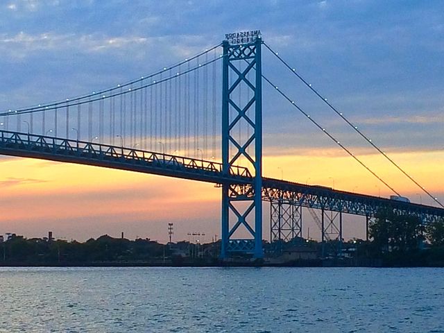 Bridge at sunset 