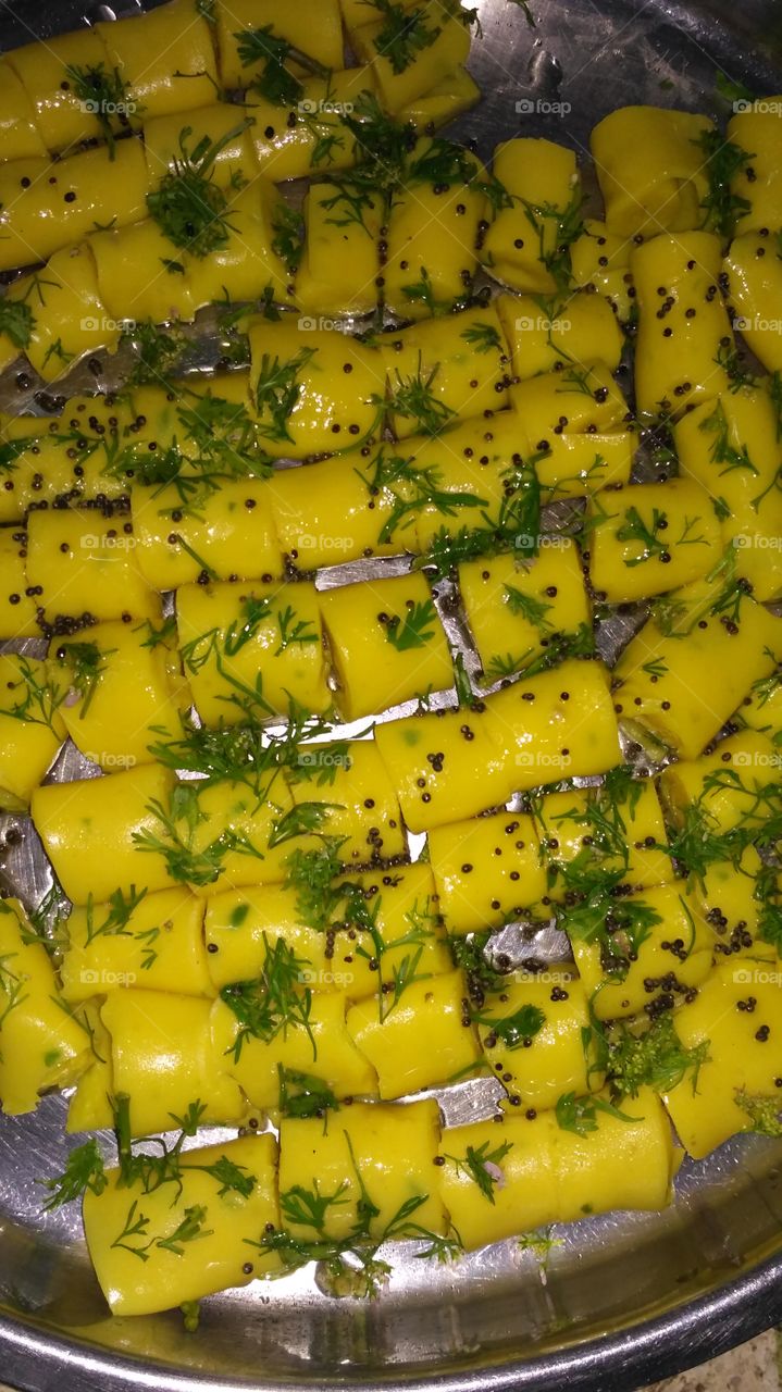 gujrat homemade fast food khandvi