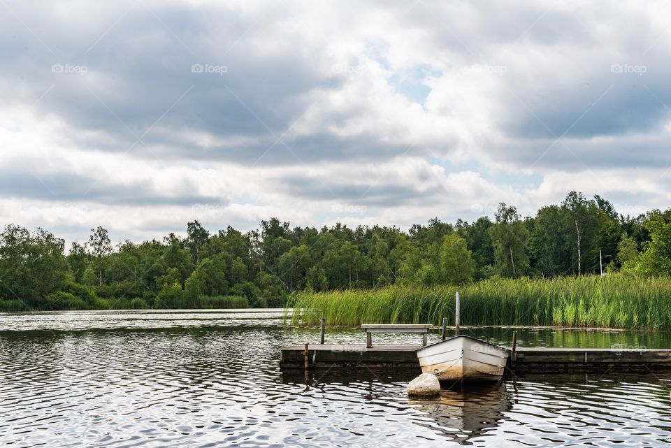 Boat in lake