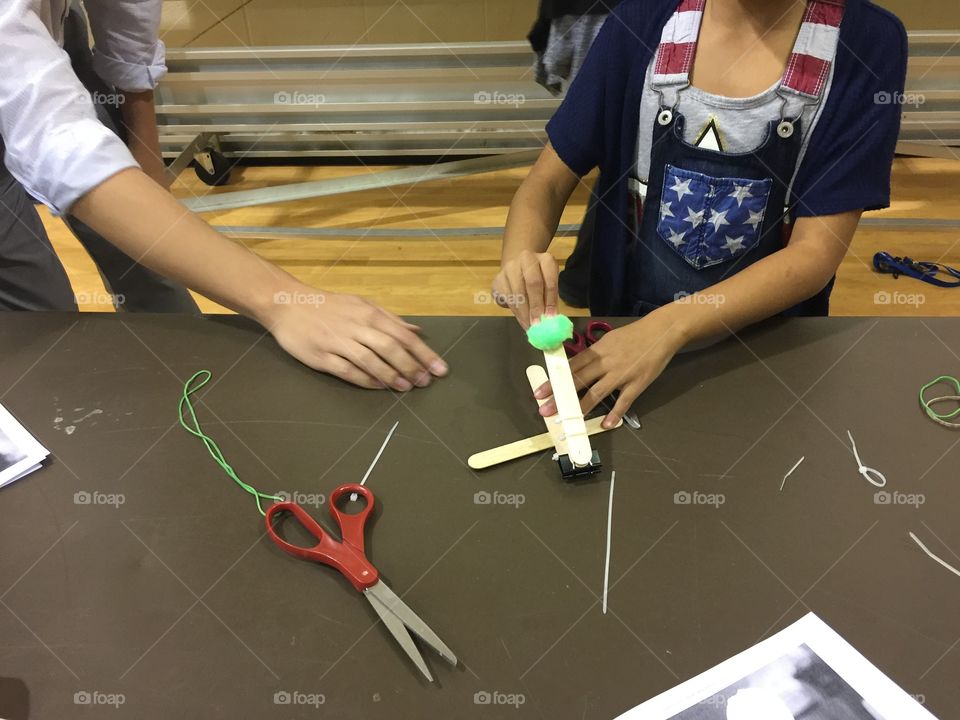 STEM night at school: science, technology, engineering, mathematics 