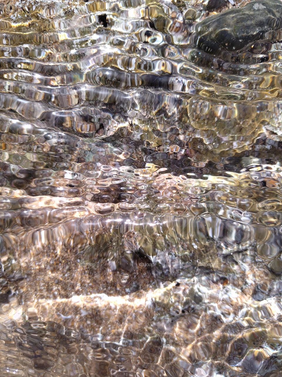 Water in the beach