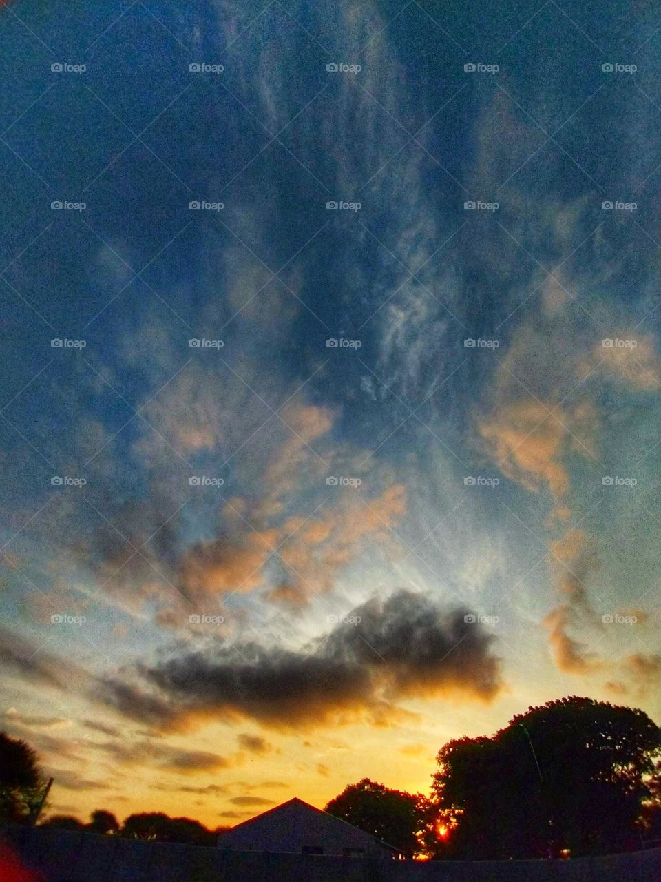 Clouds during sunset