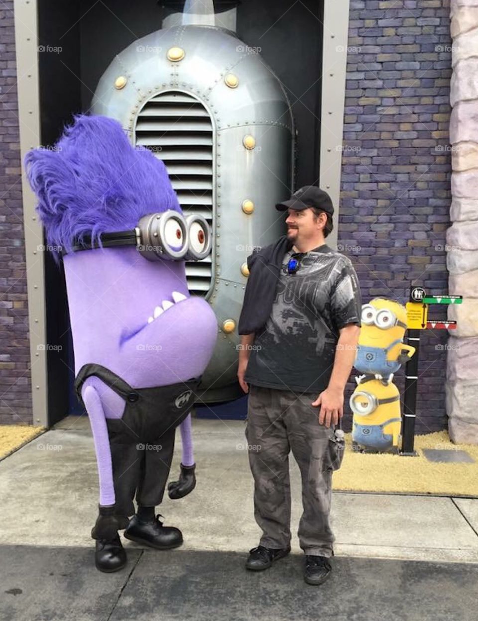 You’re strange looking, no you are! Purple minion with my hubs at Universal Studios Hollywood, California.