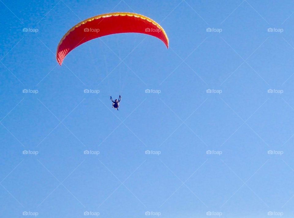 Red Paraglider 