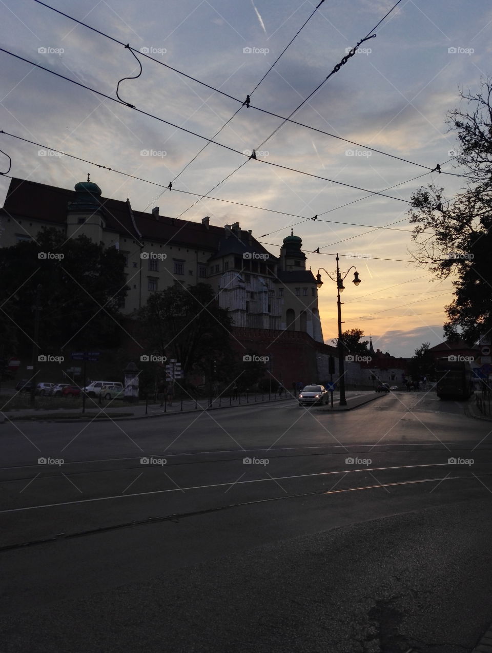 Krakow's beautiful evening.