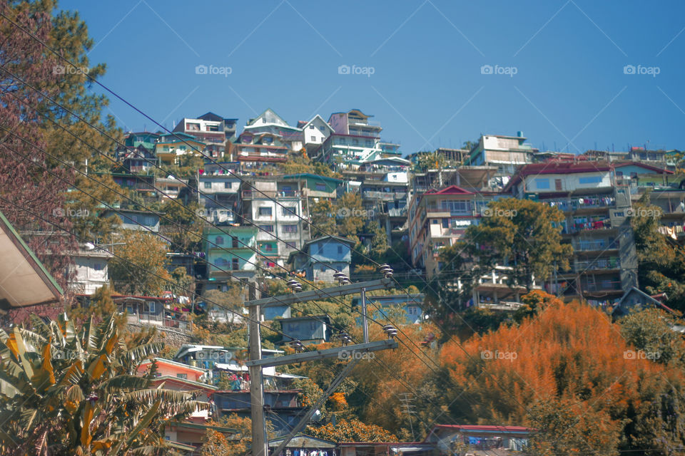 Hilltop houses of Baguio, Philippines