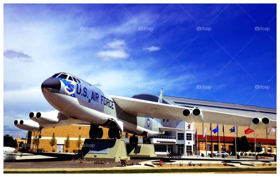 B52 Display . Display of a B-52 at a Colorado museum