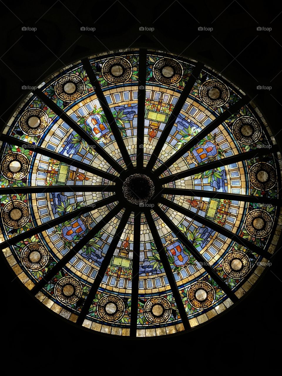 Stained glass circle