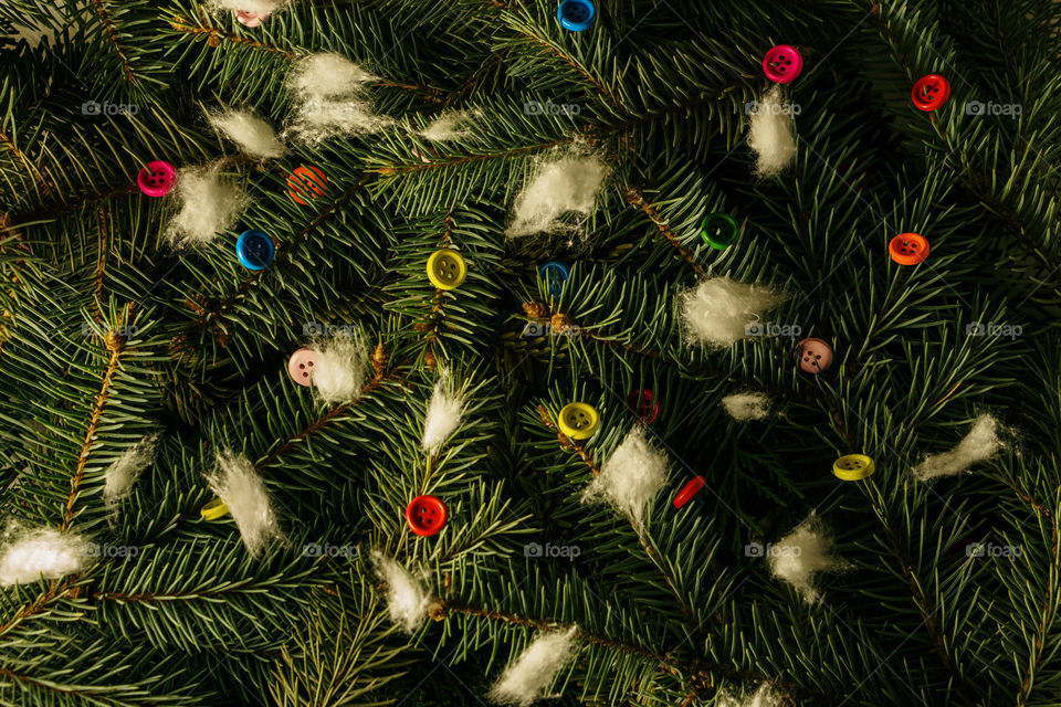Creative christmas background with square copy space