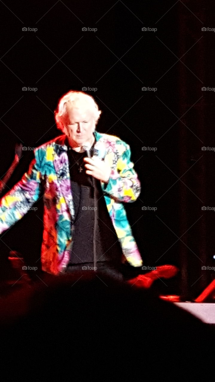 singing and dancing  on stage