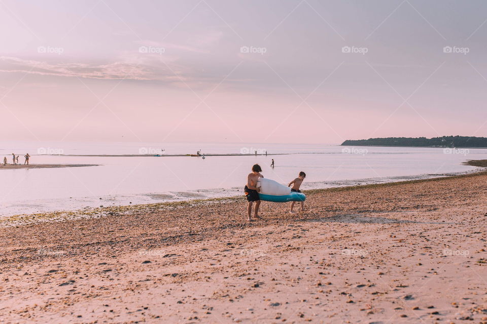 Boys at the beach