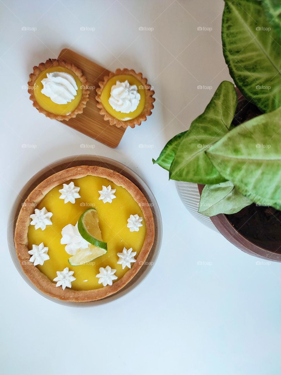 Beautiful morning with sweets and green