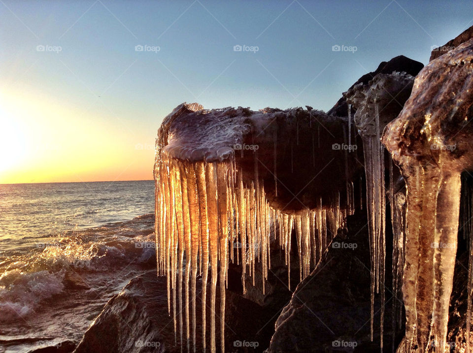 Icicle Sunrise