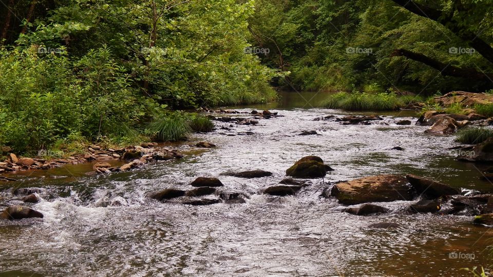 Panther creek on a summer day in Georgia