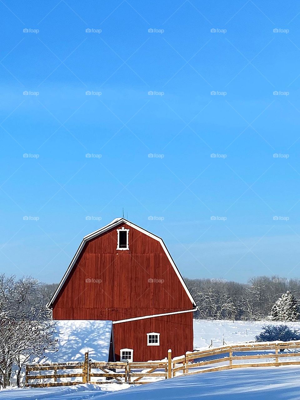 red Barn Blue Sky