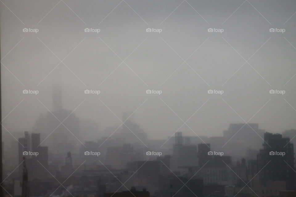 Fog in the city