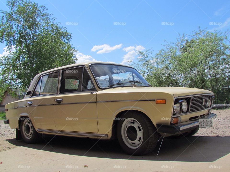 Russian old car vaz 2106. Vaz 2106