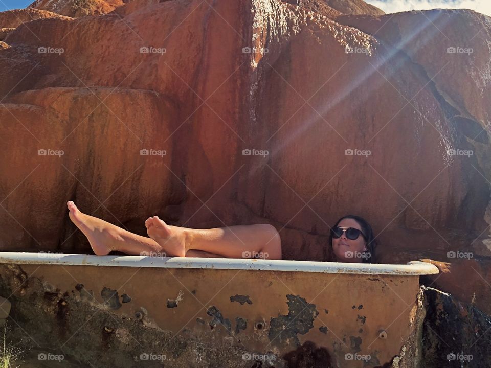 Hot springs bath