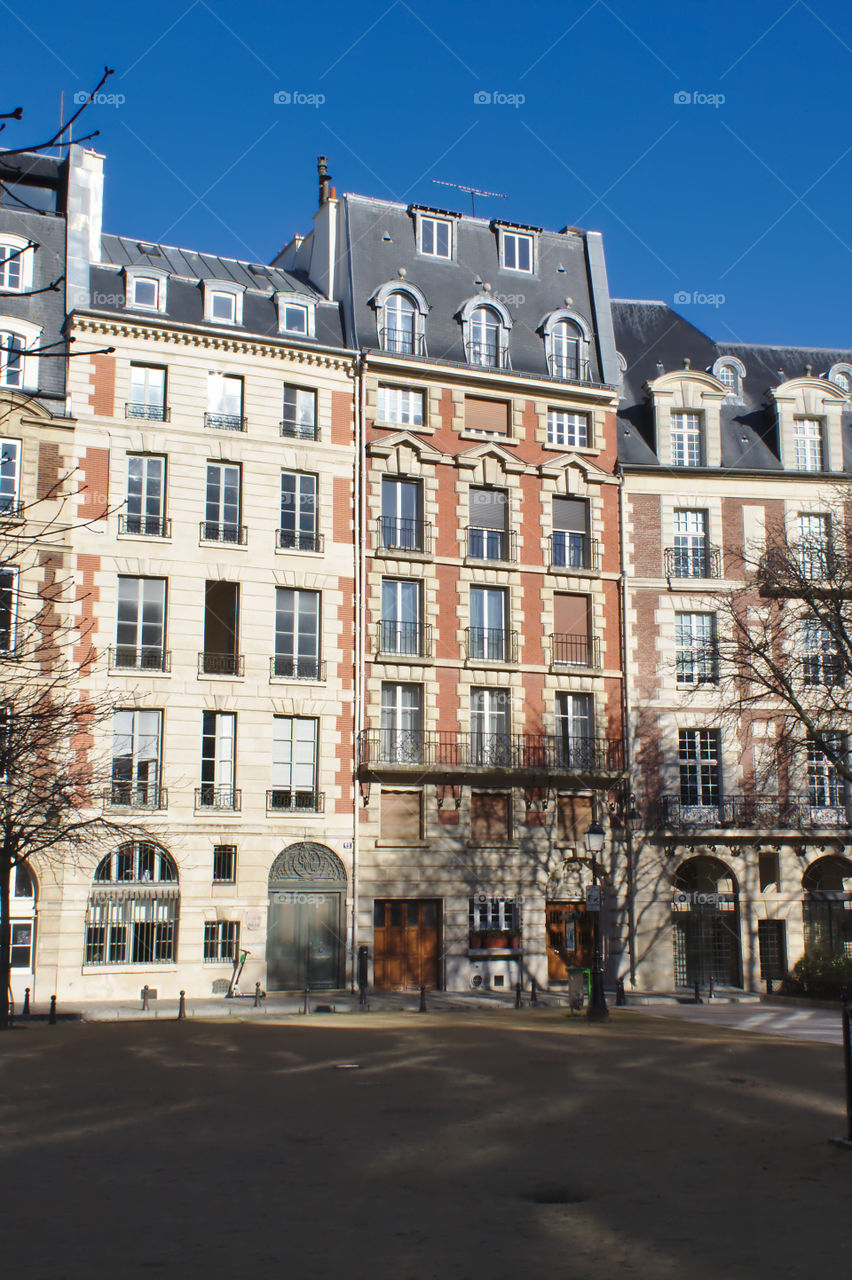 building facades in paris france