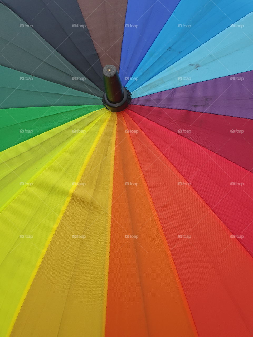 colorful umbrella closeup