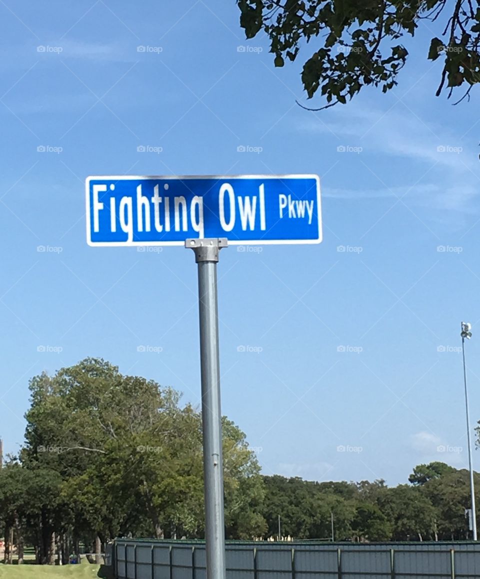 Street sign in Joshua, Texas. 