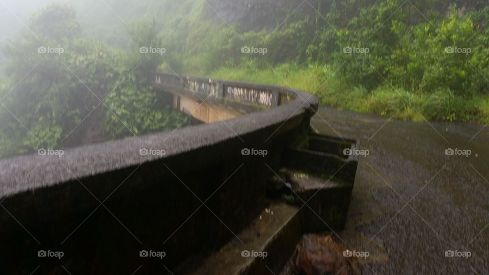 Bridge of no Return. A bridge in the middle of the Pali lookout trail
