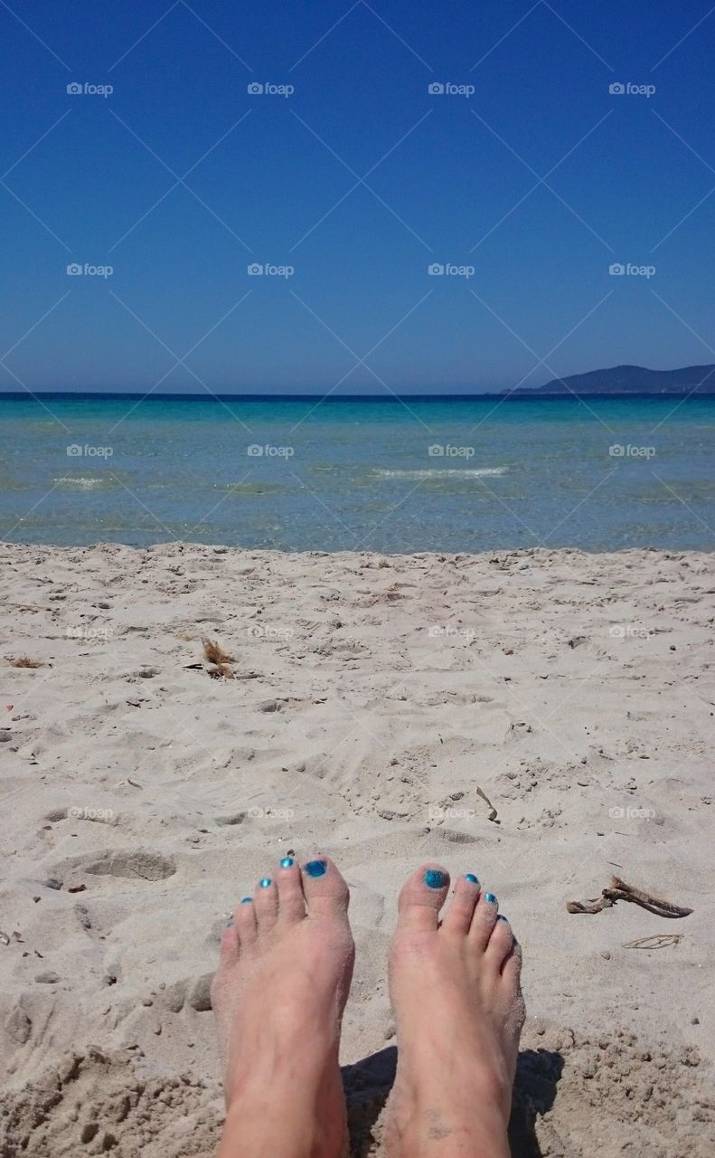 on the beach