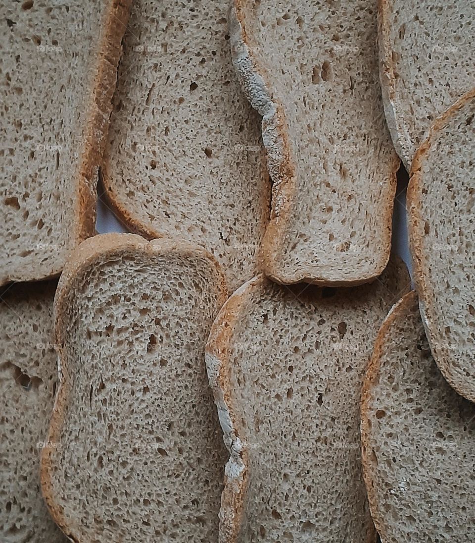 Pieces of wheat Ukrainian bread